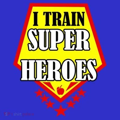 I Train Superheros Magnet