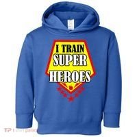 I Train Superheros Toddler Hoodie thumb 0