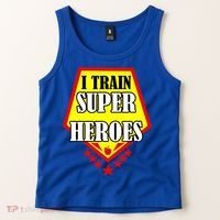 I Train Superheros Tank Top thumb 2