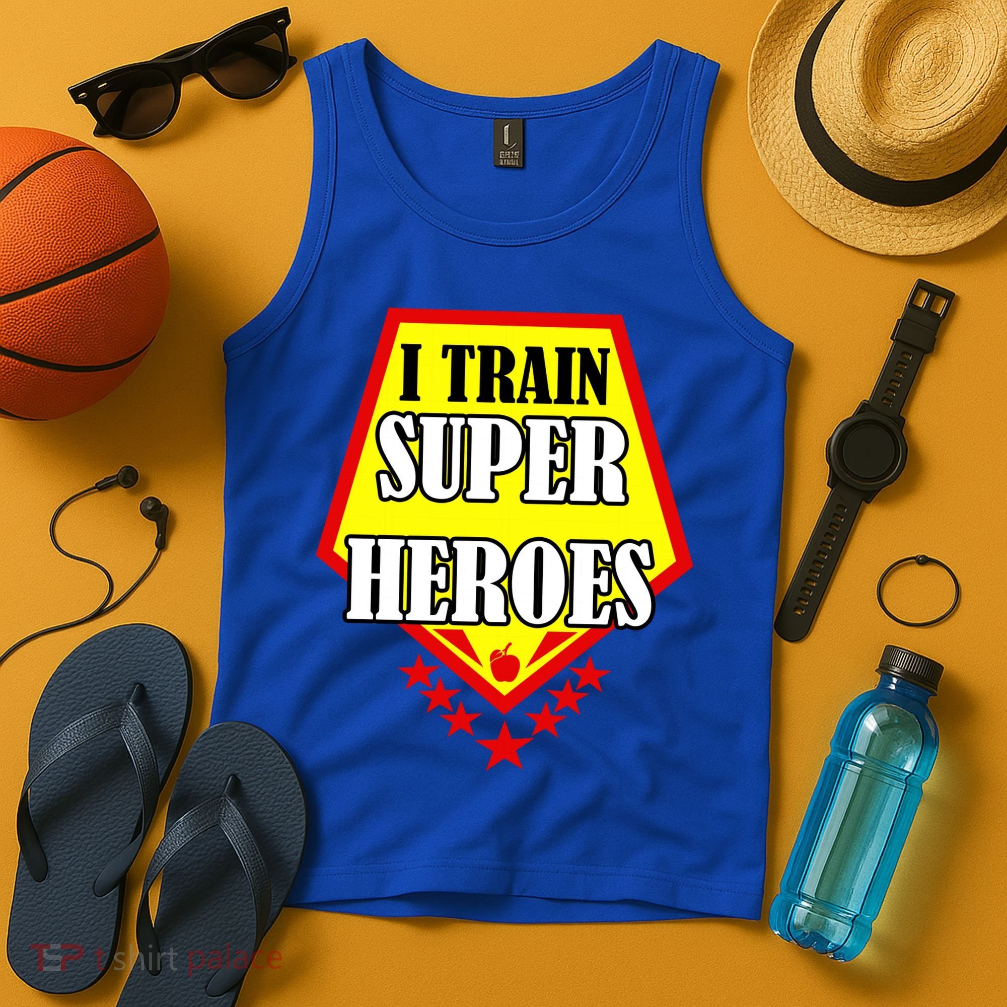 I Train Superheros Tank Top