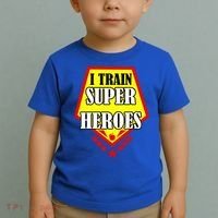 I Train Superheros Toddler T-Shirt thumb 2