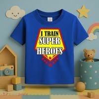 I Train Superheros Toddler T-Shirt thumb 3