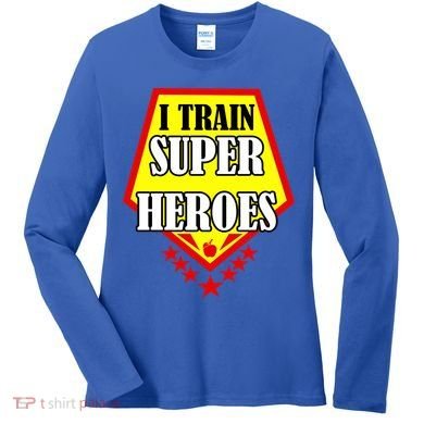 I Train Superheros Women's Long Sleeve Shirt