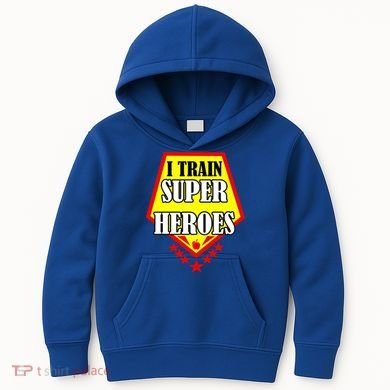 I Train Superheros Kids Hoodie