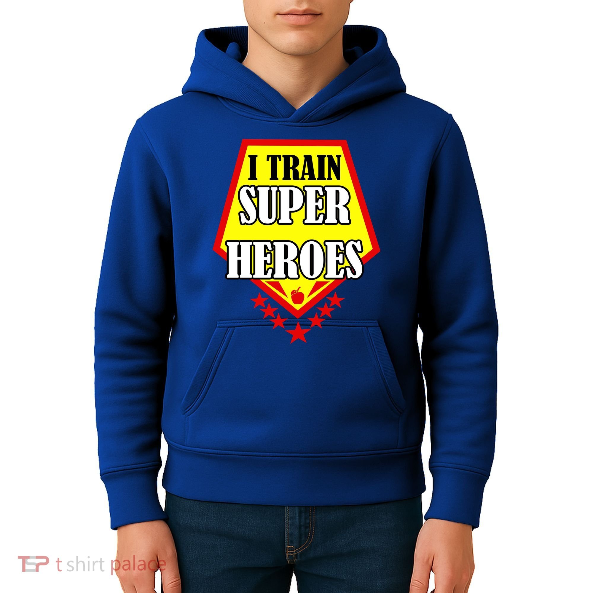 I Train Superheros Kids Hoodie