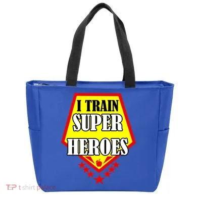 I Train Superheros Tote Bag