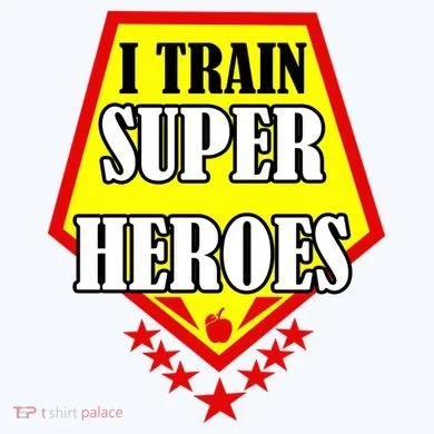 I Train Superheros Comfort Colors Garment-Dyed Hooded Sweatshirt