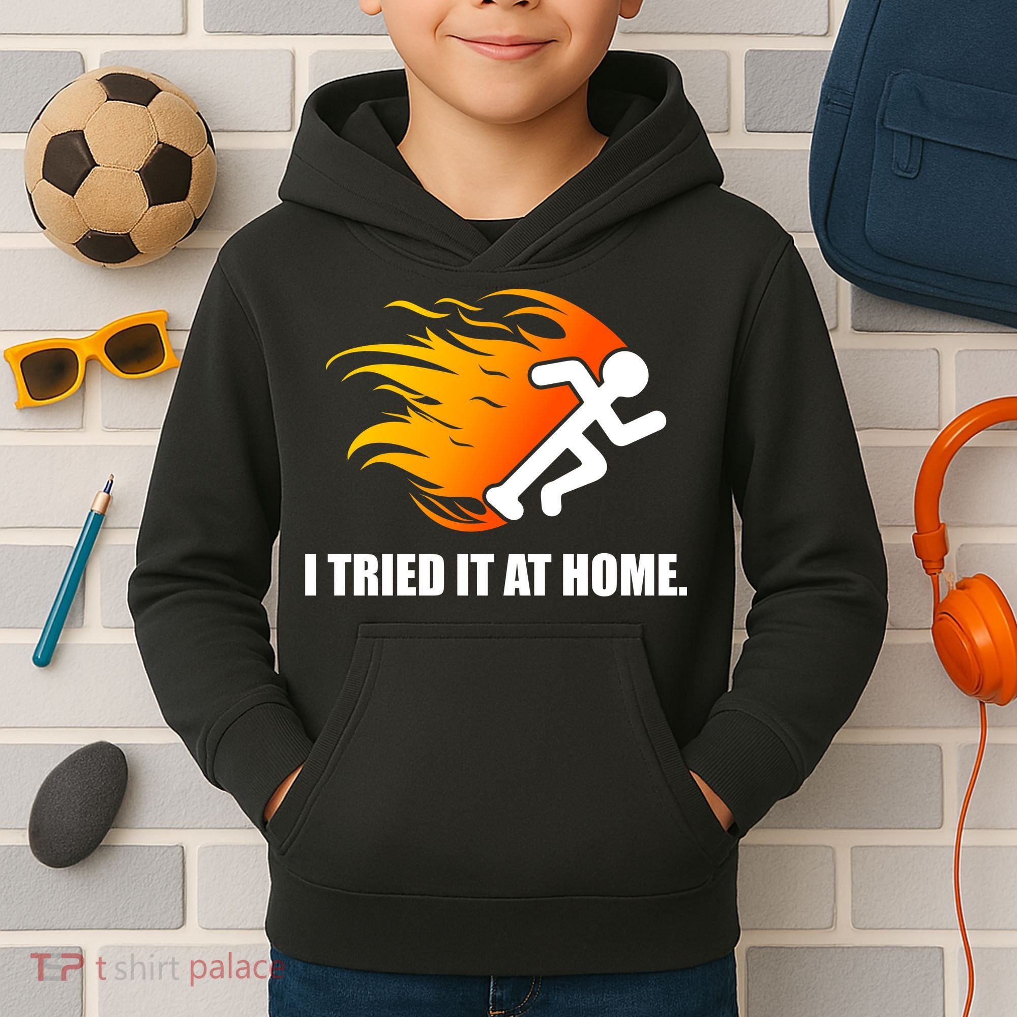 I Tried It At Home Kids Hoodie