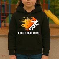 I Tried It At Home Kids Hoodie thumb 3