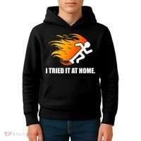 I Tried It At Home Kids Hoodie thumb 4