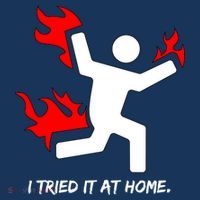 I Tried It At Home Funny Humor Mousepad thumb 1