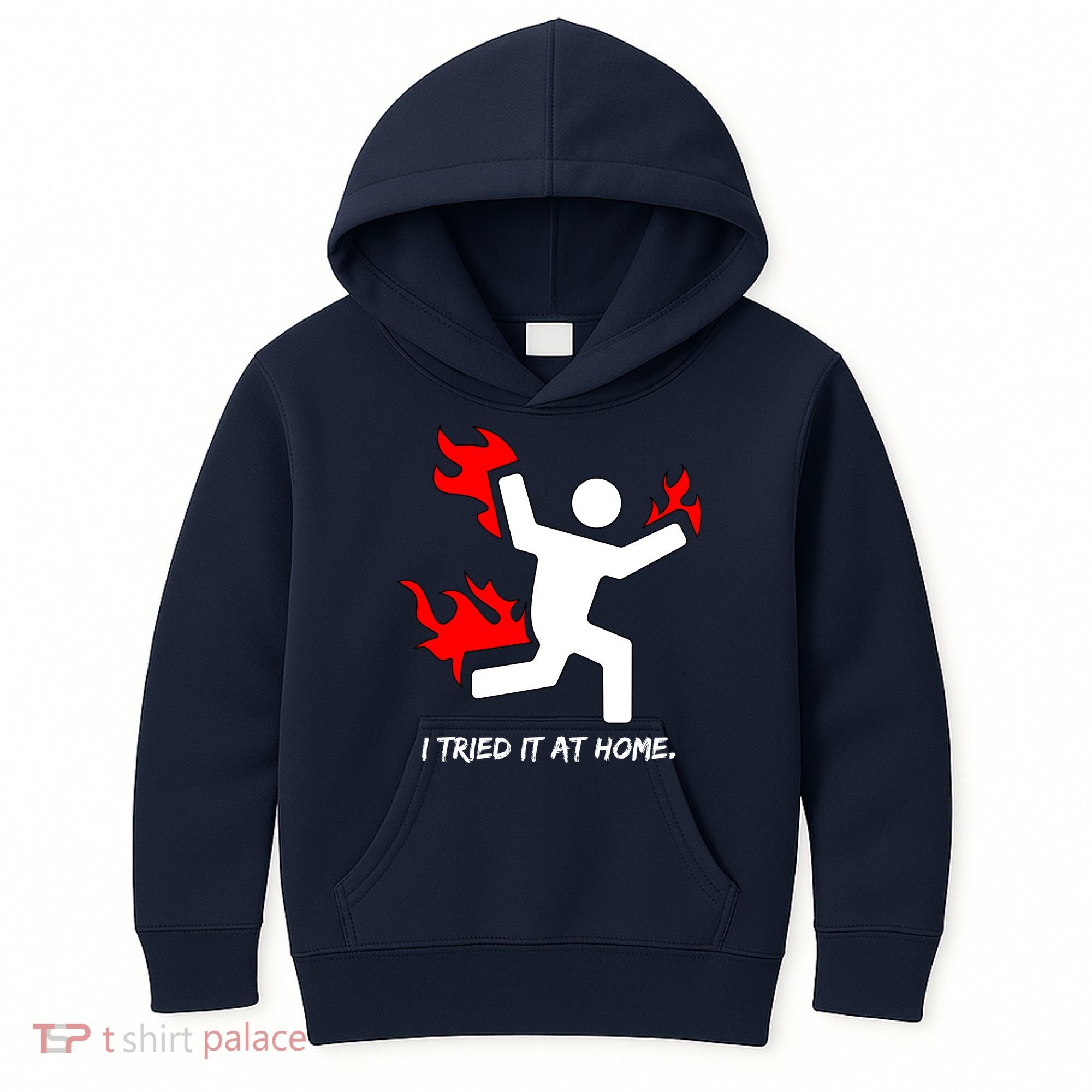 I Tried It At Home Funny Humor Kids Hoodie