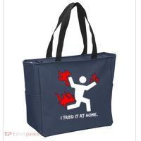 I Tried It At Home Funny Humor Tote Bag thumb 2