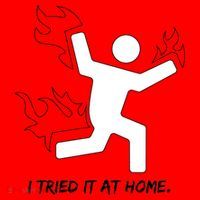 I Tried It At Home Funny Humor Santa Hat thumb 1
