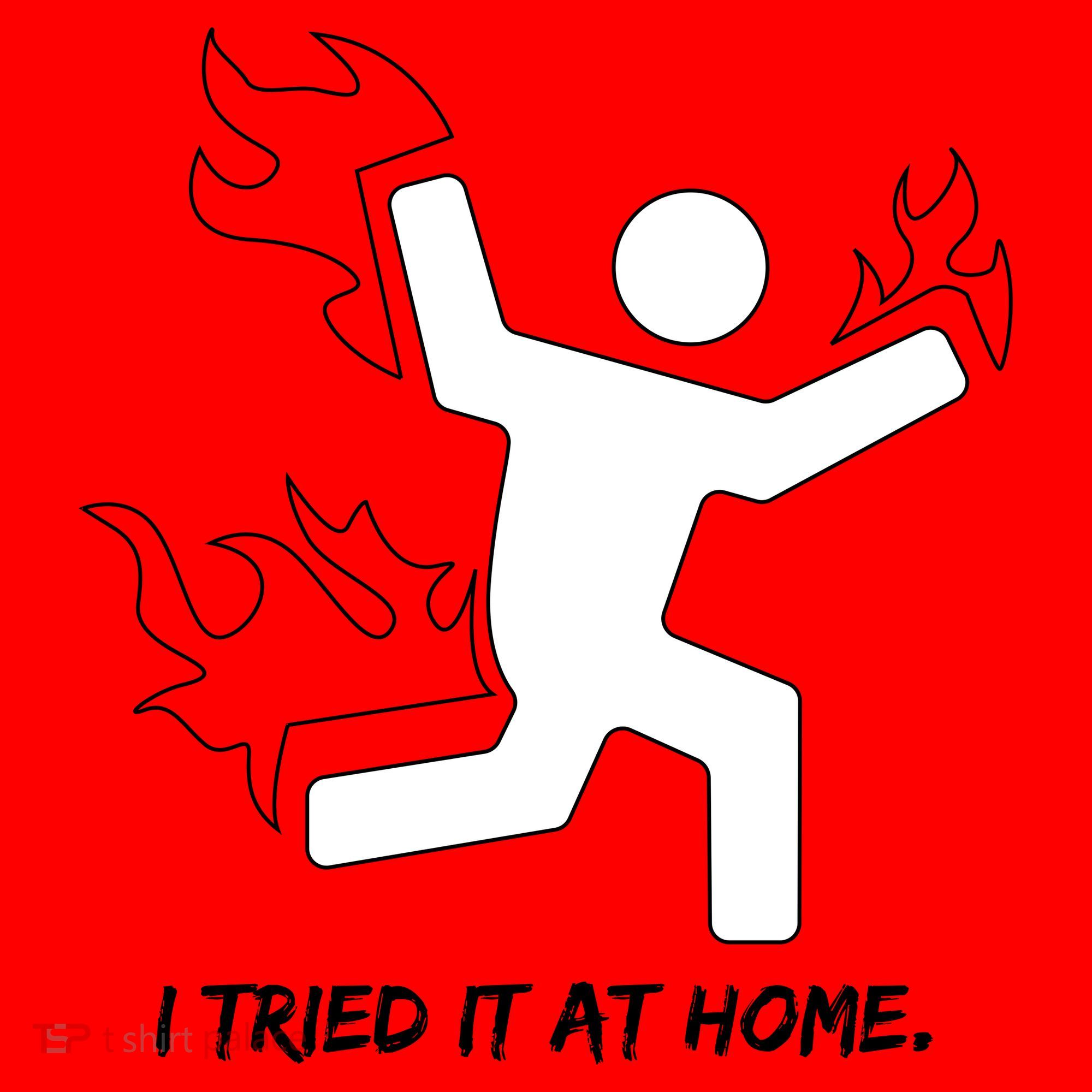 I Tried It At Home Funny Humor Santa Hat