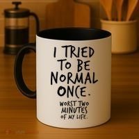 I Tried To Be Normal Once Worst Two Minutes Coffee Mug thumb 4