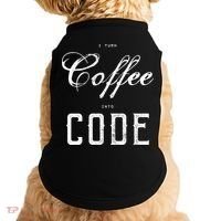 I Turn Coffee Into Code Doggie Tank thumb 0