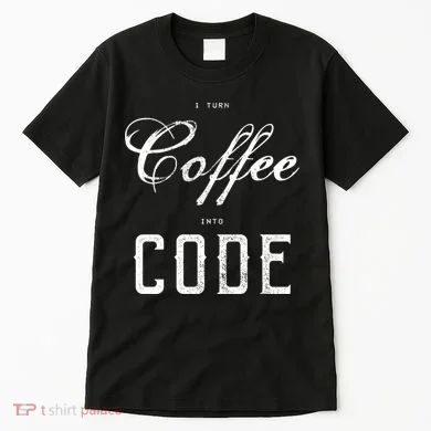 I Turn Coffee Into Code Tall T-Shirt
