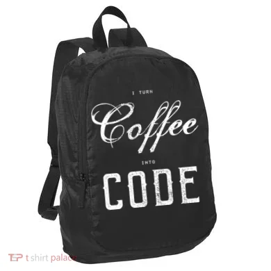 I Turn Coffee Into Code Port Authority Crush Ripstop Backpack