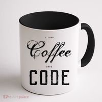 I Turn Coffee Into Code Coffee Mug thumb 1