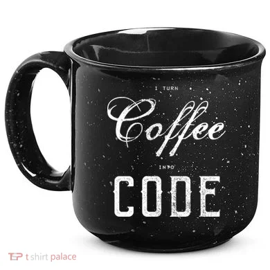 I Turn Coffee Into Code 15oz Campfire Ceramic Mug