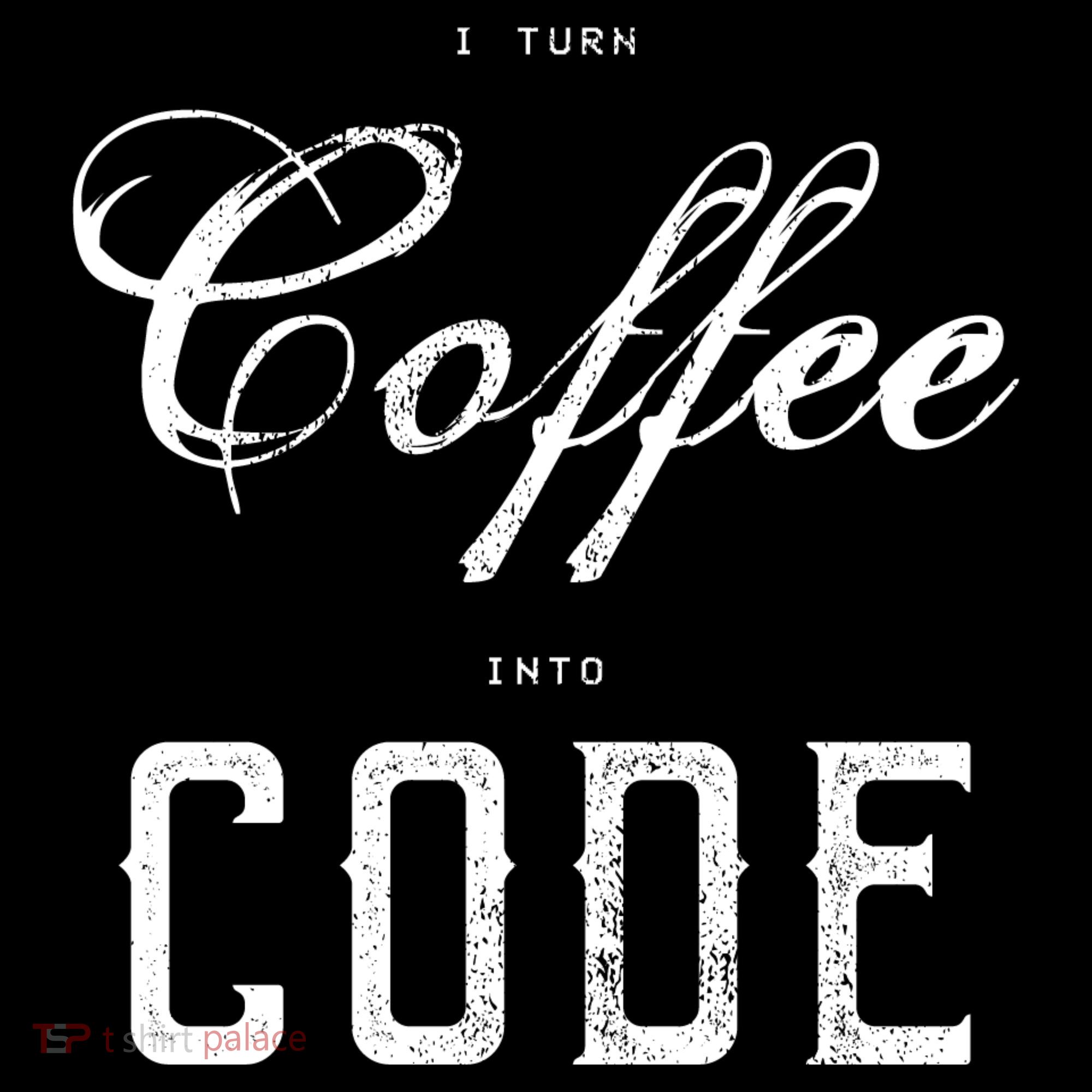 I Turn Coffee Into Code Polo