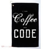 I Turn Coffee Into Code Golf Towel thumb 0