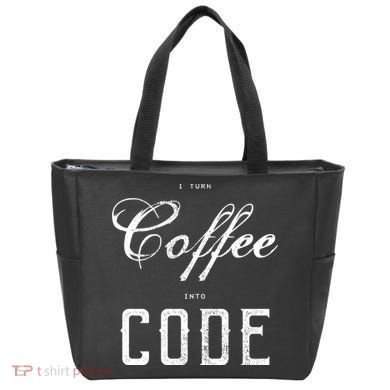 I Turn Coffee Into Code Tote Bag