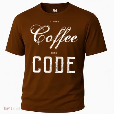 I Turn Coffee Into Code Cooling Performance Crew T-Shirt