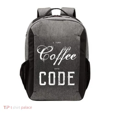 I Turn Coffee Into Code Vector Backpack