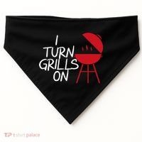 I Turn Grills On USA-Made Doggie Bandana thumb 0
