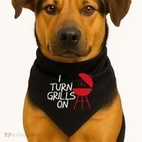 I Turn Grills On USA-Made Doggie Bandana thumb 1
