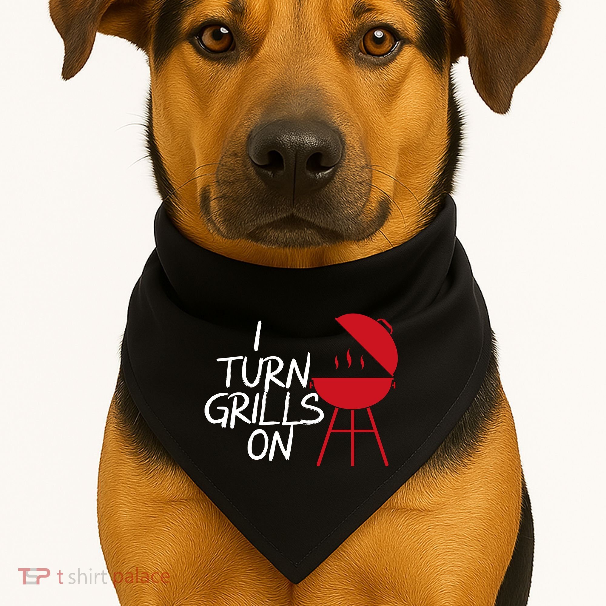 I Turn Grills On USA-Made Doggie Bandana