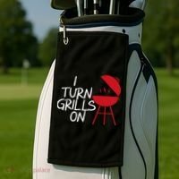 I Turn Grills On Golf Towel thumb 2