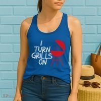 I Turn Grills On Women's Tank Top thumb 2