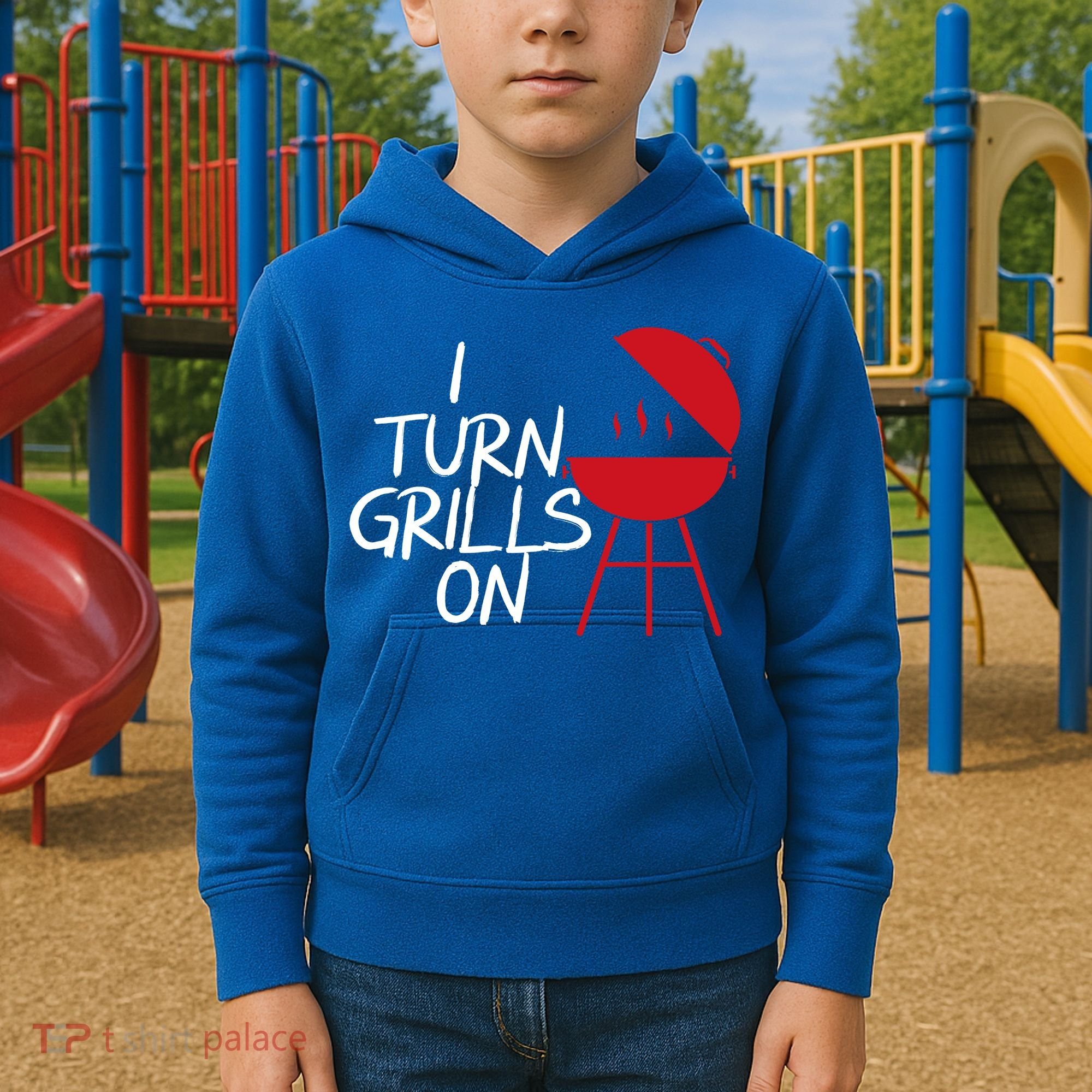I Turn Grills On Kids Hoodie