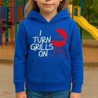 I Turn Grills On Kids Hoodie thumb 3