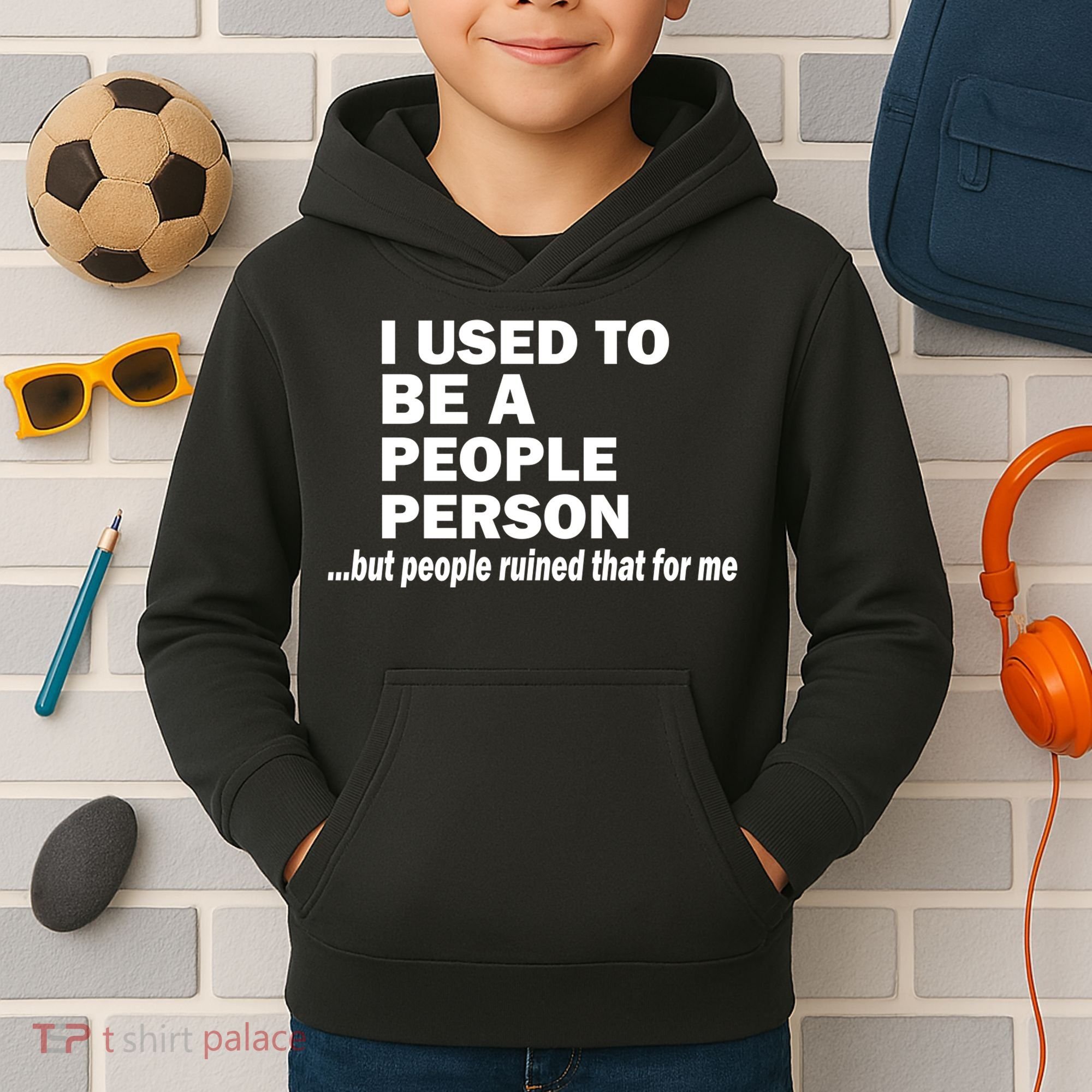 I Used To Be A People Person Kids Hoodie
