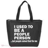 I Used To Be A People Person Tote Bag thumb 0