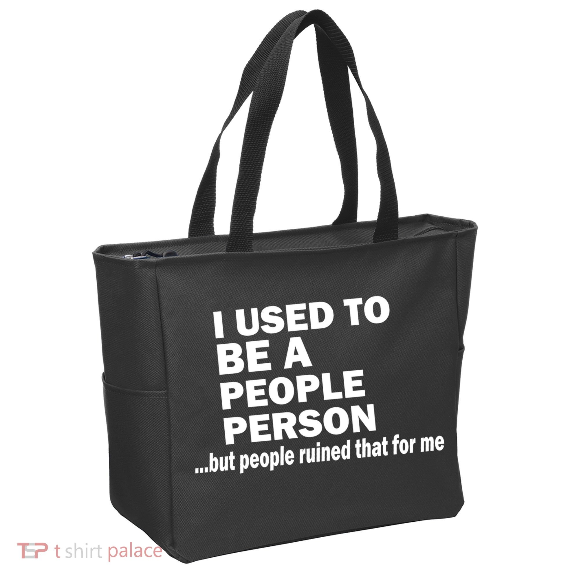 I Used To Be A People Person Tote Bag