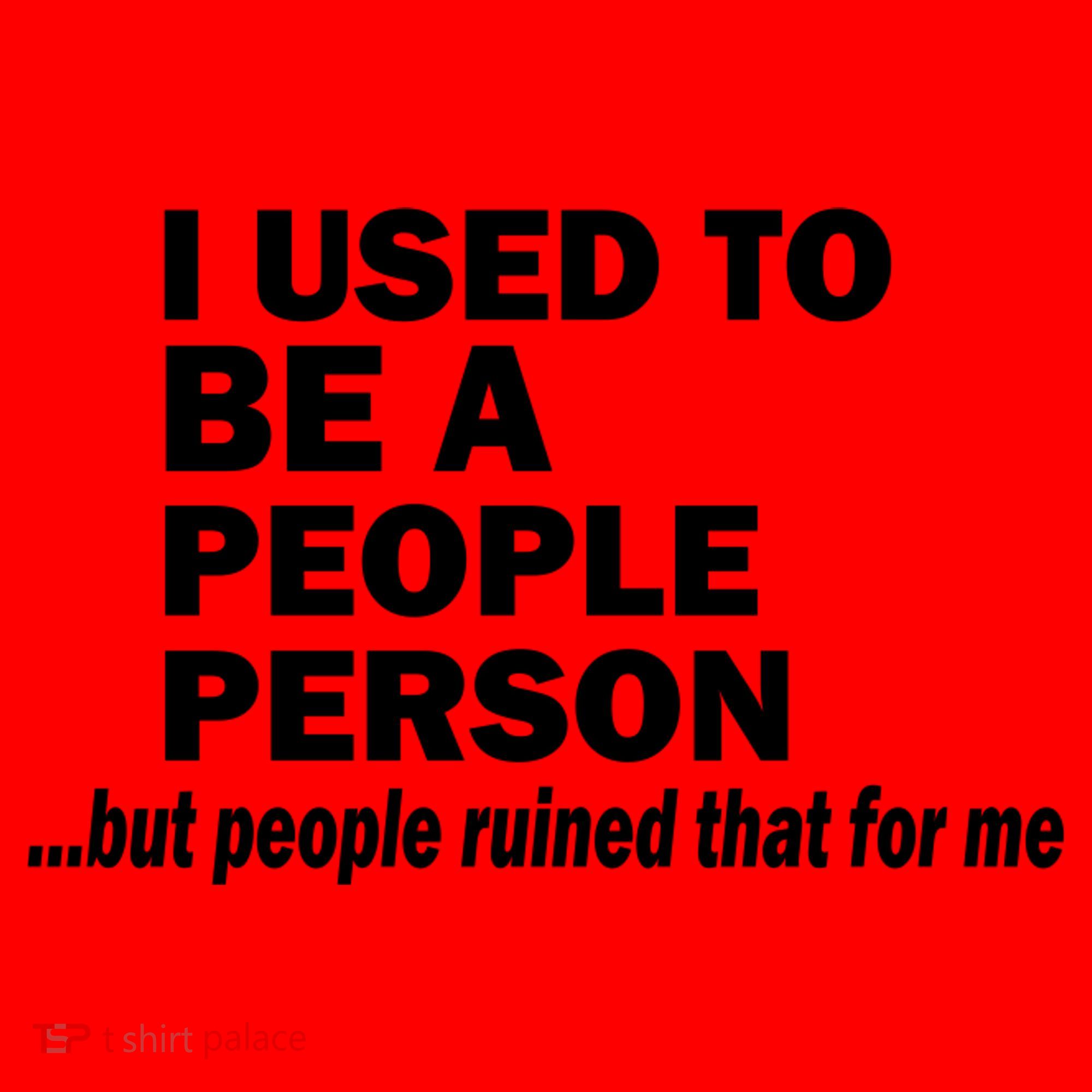 I Used To Be A People Person Santa Hat