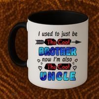 I Used To Be The Cool Brother Now I'm Also The Cool Uncle Coffee Mug thumb 2
