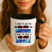I Used To Be The Cool Brother Now I'm Also The Cool Uncle Coffee Mug thumb 3