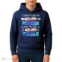 I Used To Be The Cool Brother Now I'm Also The Cool Uncle Kids Hoodie thumb 4