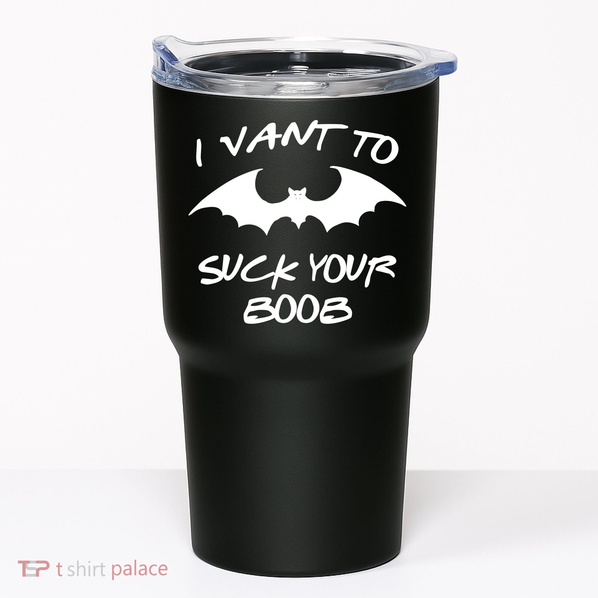 I Vant To Suck Your Boobs Vampire Bat Halloween Tumbler