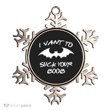 I Vant To Suck Your Boobs Vampire Bat Halloween Ornament
