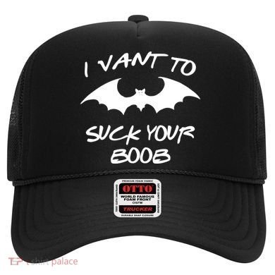 I Vant To Suck Your Boobs Vampire Bat Halloween Hat