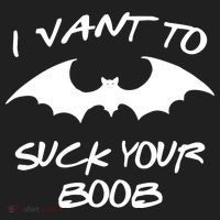 I Vant To Suck Your Boobs Vampire Bat Halloween Golf Towel thumb 3