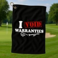 I Void Warranties Golf Towel thumb 1
