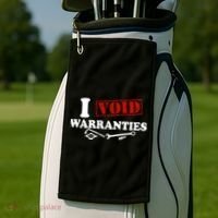 I Void Warranties Golf Towel thumb 2